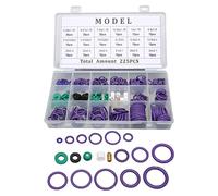 YDuupxe Kit de Joints Toriques, Assortiment de 225 Pièces, 14 Tailles avec | Joint Torique en Caoutchouc pour Compresseur AC, Réparation Automobile, Machines, Maison, étanche,