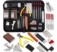 YDuupxe Kit d'Outils de Guitare 57 Pièces, Outils d'entretien de Réparation Portables avec Sac de Transport organisé pour Musiciens de Guitare, ukulélé, Basse et Banjo