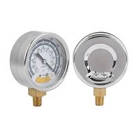 YDuupxe MANOMÈTRE PRÉCIS 0-14psi, Connecteur NPT 1/8in - CONSTRUCTION EN ACIER INOXYDABLE DURABLE, CLAIR ET FACILE À LIRE - APPLICATIONS POLYVALENTES, Outils de Mesure de Manomètre à Vide