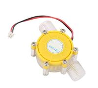 YDuupxe Micro Hydro Generator, 90g Léger (F50 12V transparent yellow) | Sortie 220 mA à 12 V, faible bruit inférieur à 55 dB, construction résistante à la rouille, alimentation de camping,