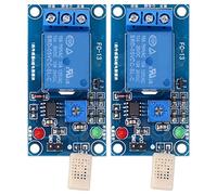YDuupxe Module de Relais de Capteur d'humidité PCB avec Capteur HR202, Contrôle de Puissance DC5V pour Les Réglages de Température et Une Installation Facile