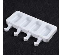 YDuupxe Moule à Glace DIY à 4 Grilles en Silicone de Qualité Alimentaire pour Préparer Quatre Glaces à la Fois, Idéal pour les Friandises d'Été et le Plaisir en Famille