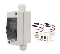 YDuupxe Panneaux de Disjoncteur Miniatures de Commutateur de Déconnexion Solaire étanche Ip65 avec Boîtier de Rail Din 10A DC12? 400V AC90? 400V pour Panneaux Solaires, Mini Din Photovoltaïque