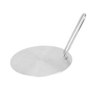 YDuupxe Plaque D'adaptation à Induction, Plaque de Diffusion de Chaleur Rapide et Uniforme en Acier Inoxydable avec Poignée Amovible pour Cuisinière électrique à Gaz (22 cm)