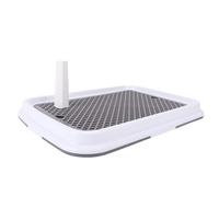 YDuupxe Plateau de Pot pour Chien, Support de Tapis de Pipi en Plastique avec Clôture Haute, Idéal pour Les Petits Chiens, Facile à Nettoyer et Empêche Les Odeurs, Parfait pour Le Dressage des (Grey)