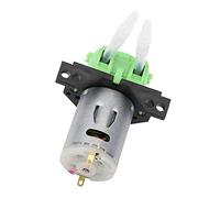 YDuupxe Pompe Péristaltique de Dosage, Pompe Chimique Péristaltique pour Aquarium, Doseuse Auto-amorçante, CW CCW, Tube en Silicone sans Valve, pour Analyse Biochimique Expérimentale (24 V 3 * 5)