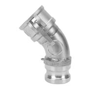 YDuupxe Raccord Camlock Coude à 45 Degrés, Accouplement fileté 2 Pouces | Laiton Aluminium Acier Inoxydable, Connecteur de Tuyau, Usage Agricole, Eau , 2 Pouces Femelle X 2 Pouces Mâle
