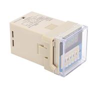 YDuupxe Relais temporisé d'automatisation Industrielle, Contrôle de Retard Numérique en Plastique 5A220VAC 24V, Synchronisation de Retard Flexible pour les Applications JDM48 (DC24V)