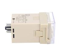 YDuupxe Relais temporisé d'automatisation Industrielle, Contrôle de Retard Numérique en Plastique 5A220VAC 24V, Synchronisation de Retard Flexible pour les Applications JDM48 (AC380V)