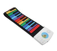 YDuupxe Rollup Piano Électrique 49 Touches Clavier Rechargeable Portable, Conception en Silicone avec 47 Tonalités 128 Rythmes, Parfait pour les Débutants et l'Éducation des Enfants