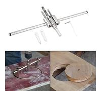 YDuupxe Scie Cloche Réglable, Coupe-trou Circulaire avec Pointe en Carbure pour le Travail du Bois, Perceuse électrique et Perceuse d'établi, Largement Utilisée dans les Planches de Bois, les