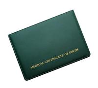 YDuupxe Support de Protection Portable pour Certificat de Naissance, Matériau PU, Rangement Polyvalent pour Documents Importants, Idéal pour une Utilisation à la Maison ou en Extérieur