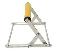 YDuupxe Support de Scie à Onglet, Support de Rouleau en Acier Inoxydable avec Hauteur Réglable de 2,17 à 5,31 Pouces, Parfait pour les Projets de Coupe Lourds (YELLOW)