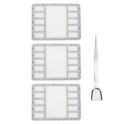 YDuupxe Tapis de Perles en Feutre, 3 Pièces Rectangulaires en Feutre avec échelle Alphabétique en Centimètres pour L'artisanat, la Fabrication de Bijoux, les Fournitures de Perles (511)