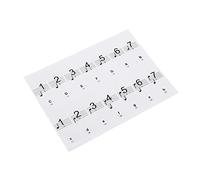 YDuupxe Touches Autocollantes Numérotées pour Piano, 88 Autocollants Amovibles pour Clavier pour Débutants, étiquettes de Notes, Bon Compagnon avec Installation Facile, Conception Intégrée de