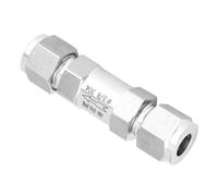 YDuupxe Valve BSPP à Filetage Femelle, Clapet Anti-retour d'air, Raccord de Tuyau de Gaz Unidirectionnel, Filetage Femelle, Compresseur d'air BSPP en Acier Inoxydable 304, 1/4 Pouces, 1/8 Pouces,