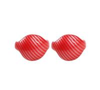 YDXHERTA Autocollant En Fibre De Carbone Pour Pommeau De Levier De Vitesse Pour Mustang 2015 2016 2017 2018 2019 2020 2021 Amélioration Intérieure(Rood)