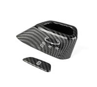 YDXHERTA Cadre Décoratif Pour Pommeau De Levier De Vitesse Et Cache-bouton P Garniture Décorative Intérieure Pour ID.3 ID.4 ID3 ID4 Pour Crozz ID6 Amélioration Intérieure(Carbon fiber)