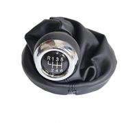 YDXHERTA Chrome Et Cuir Voiture Levier De Vitesse Manuel Levier Guêtre Cadre De Couverture De Démarrage Pour Mini Cooper R55 R57 R58 R59 R60 R61 Pièces Automobiles(6-speed)