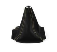 YDXHERTA Colliers De Changement De Vitesse De Voiture Couvre Daim PU Cuir Universel Levier De Vitesse Manette De Vitesse Bouton Botte Guêtre Couverture Pièces Automobiles(Yellow)