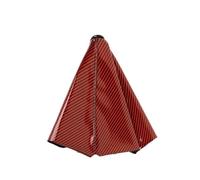 YDXHERTA Colliers De Levier De Vitesse Universels En Cuir PU De Cache-pommeau De Levier De Vitesse Manuel En Fibre De Carbone Amélioration Intérieure(Rood)