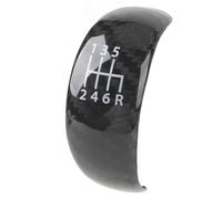 YDXHERTA Couvercle Pommeau Levier Vitesse En Fiber Carbone Garniture Couvercle Pommeau Levier De Vitesse À 6 Vitesses Pour Nissan 370Z Z34 2009 - 2018 Pièces Automobiles