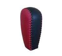 YDXHERTA Couvre-pommeau De Levier De Vitesse En Cuir Cousu Pour Volvo S60 V60 2011-2012 XC60 2009-2012 Couvre-pommeau De Levier De Vitesse Amélioration Intérieure(Black and red)