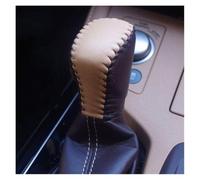 YDXHERTA Couvre-pommeau De Levier De Vitesse En Cuir Pour Lexus IS 13-15 ES 15-16 NX 14-16 RC 14-16 RX 2016 Couvre-pommeau De Levier De Vitesse De Rechange Amélioration Intérieure(Black Beige)