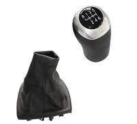 YDXHERTA Levier Changement Vitesse Manuel En Cuir 5/6 Vitesses Couvercle Pommeau Levier Vitesse Botte En Cuir Pour Hyundai Solaris Pour Verna (édition Basse) Pièces Automobiles(6 speed)