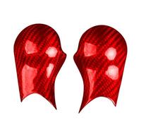 YDXHERTA Lot De 2 Couvercles De Levier De Vitesse Manuel En Fibre De Carbone Pour Nissan 350Z Z33 2003 2004 2005 2006 2007 2008 2009 Amélioration Intérieure(Rood)