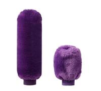 YDXHERTA Lot De 2 Couvre-poignées De Frein À Main De Voiture Poignée En Peluche Douce Et Chaude Pour Frein À Main Amélioration Intérieure(Purple)