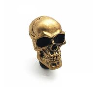 YDXHERTA Pièces Décoratives D'automobile Poignée Tête D'engrenage En Forme Crâne Tête Levier Manuelle Accessoires Modifiés Pommeau Changement Vitesse Pièces Automobiles(Gold)