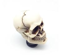 YDXHERTA Pièces Décoratives D'automobile Poignée Tête D'engrenage En Forme Crâne Tête Levier Manuelle Accessoires Modifiés Pommeau Changement Vitesse Pièces Automobiles(Wit)