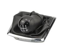 YDXHERTA Pommeau De Levier De Vitesse 5/6 Vitesses Pommeau De Levier De Vitesse Boîte De Vitesses Cuir De Démarrage Pour Focus 2 Pour Mondeo MK2 2004-2011 Pièces Automobiles(Black,5-speed)