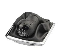 YDXHERTA Pommeau De Levier De Vitesse 5/6 Vitesses Pommeau De Levier De Vitesse Boîte De Vitesses Cuir De Démarrage Pour Focus 2 Pour Mondeo MK2 2004-2011 Pièces Automobiles(Black,6-speed)