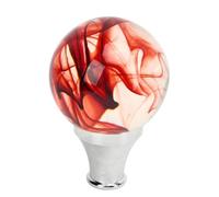 YDXHERTA Pommeau De Levier De Vitesse Avec 3 Adaptateurs Tête De Levier De Vitesse En Forme De Boule Ronde Pour Véhicules À Transmission Automatique Manuelle Pièces Automobiles(Rood)