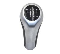 YDXHERTA Pommeau De Levier De Vitesse Chromé 1 Pièce Pour BMW Série 1 3 5 6 E46 E53 E60 E61 E63 E65 E81 E82 E83 E87 E90 E91 E92 X1 X3 X5 M Pièces Automobiles(6-speed)