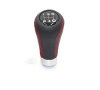 YDXHERTA Pommeau De Levier De Vitesse De Transmission Manuelle De Voiture En Cuir À 5 Vitesses Pour Subaru WRX Pour Impreza Pour STi Pour Legacy GDA GDB GC8 Pièces Automobiles(Rood)