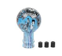 YDXHERTA Pommeau De Levier De Vitesse Manuel En Acrylique Avec Motif Graffiti En Forme De Boule En Carbone Amélioration Intérieure(Blue)