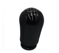 YDXHERTA Pommeau De Levier De Vitesse MT 5/6 Vitesses Noir/argent Pour Focus Pour Mondeo MK3 Pour S-MAX Pour C-MAX Pour Transit Pièces Automobiles(Black,6-speed)