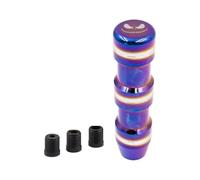 YDXHERTA Pommeau De Levier De Vitesse Universel 13 Cm Titane Bleu Brûlé Levier De Vitesse Tête De Diable Accessoires Auto Avec Adaptateurs Amélioration Intérieure