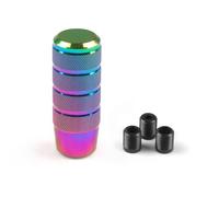YDXHERTA Pommeau De Levier De Vitesse Universel 95 Mm Transmission Manuelle En Aluminium Moleté Pour Voiture Amélioration Intérieure(Neo Chrome)
