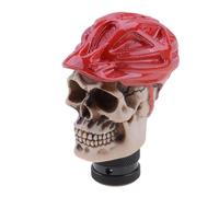 YDXHERTA Pommeau De Levier De Vitesse Universel Crâne Cavalier Modification Personnalisée Vitesse Tête Manuel Pièces Automobiles Pièces Automobiles(Rood)