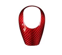 YDXHERTA Pour BMW M3 2009-2013 M5 2005-2008 M6 2006 Garniture De Couvercle De Pommeau De Levier De Vitesse Intérieur En Fibre De Carbone Amélioration Intérieure(Rood)