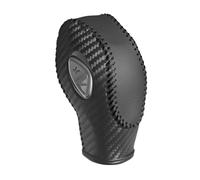 YDXHERTA Pour Focus Pour EcoSport Pour Escape Pour Fusion Pour C-Max Energi Wagon Pour Fiesta Cache-pommeau De Levier De Vitesse En PU Et Fibre De Carbone Amélioration Intérieure(Carbon Fiber Black)