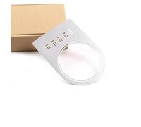 YDXHERTA Pour Jaguar Pour F-Pace XF XFL XE Affichage De Boîte De Vitesses De Contrôle Central Cadre Décoratif Modification Intérieure Amélioration Intérieure(Silver)