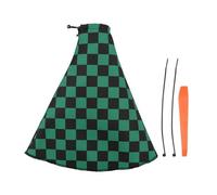 YDXHERTA Soufflet De Levier De Vitesse Universel À Carreaux Cache-poussière Pour Pommeau De Levier De Vitesse Accessoire De Décoration Pour Voiture Amélioration Intérieure(Groen)