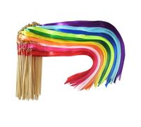 YDYAENIO Banderoles de Ruban en Soie avec Cloche dorée, 100 pièces, banderoles de Ruban de Rythme de fête for Mariage, Cadeaux de réception Nuptiale, Accessoires Photo pour Mariage(Multicolor)