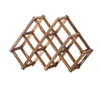 YDYAENIO Casier à vin en Bois créatif et Pliable, étagère de Rangement for Bar, présentoir Vintage for Bouteilles Rouge(6 Bottles-A)