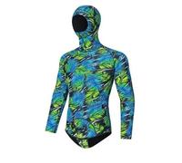 YDYAENIO combinaison de plongée 3.0MM Split plongée en apnée profonde natation à manches longues résistant au froid chaud élastique surf pêche(Color 6,M)